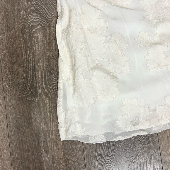 Aritzia Wilfred Neuchatel Mini Dress Floral Applique Off The Shoulders Lace - Picture 4 of 9